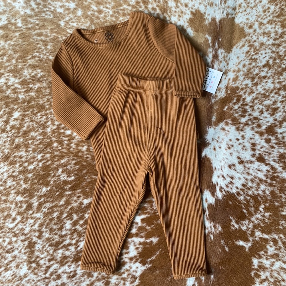 Daisy Delani Ribbed knitted Jammies